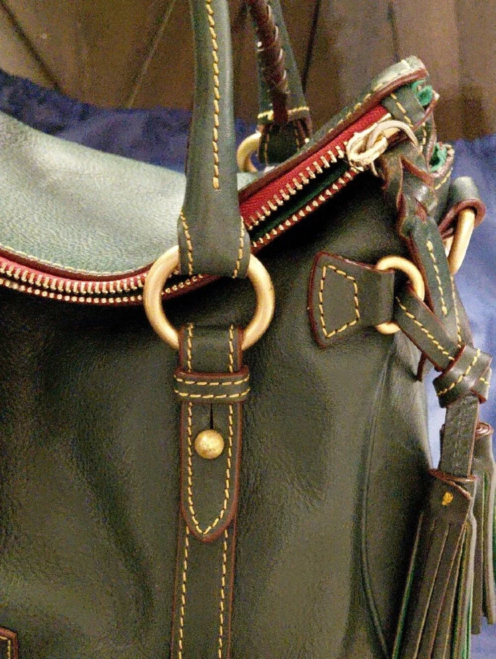 Dooney & Bourke Large Florentine Satchel In Ivy